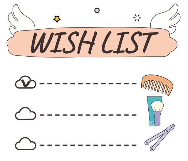 Create wishlist illustration